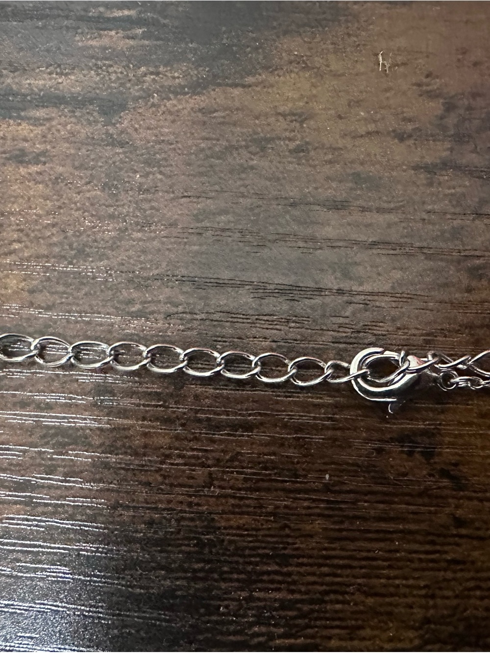 Betsey Johnson RARE Silver KISS ME Necklace with Pave Crytals - Picture 4 of 4